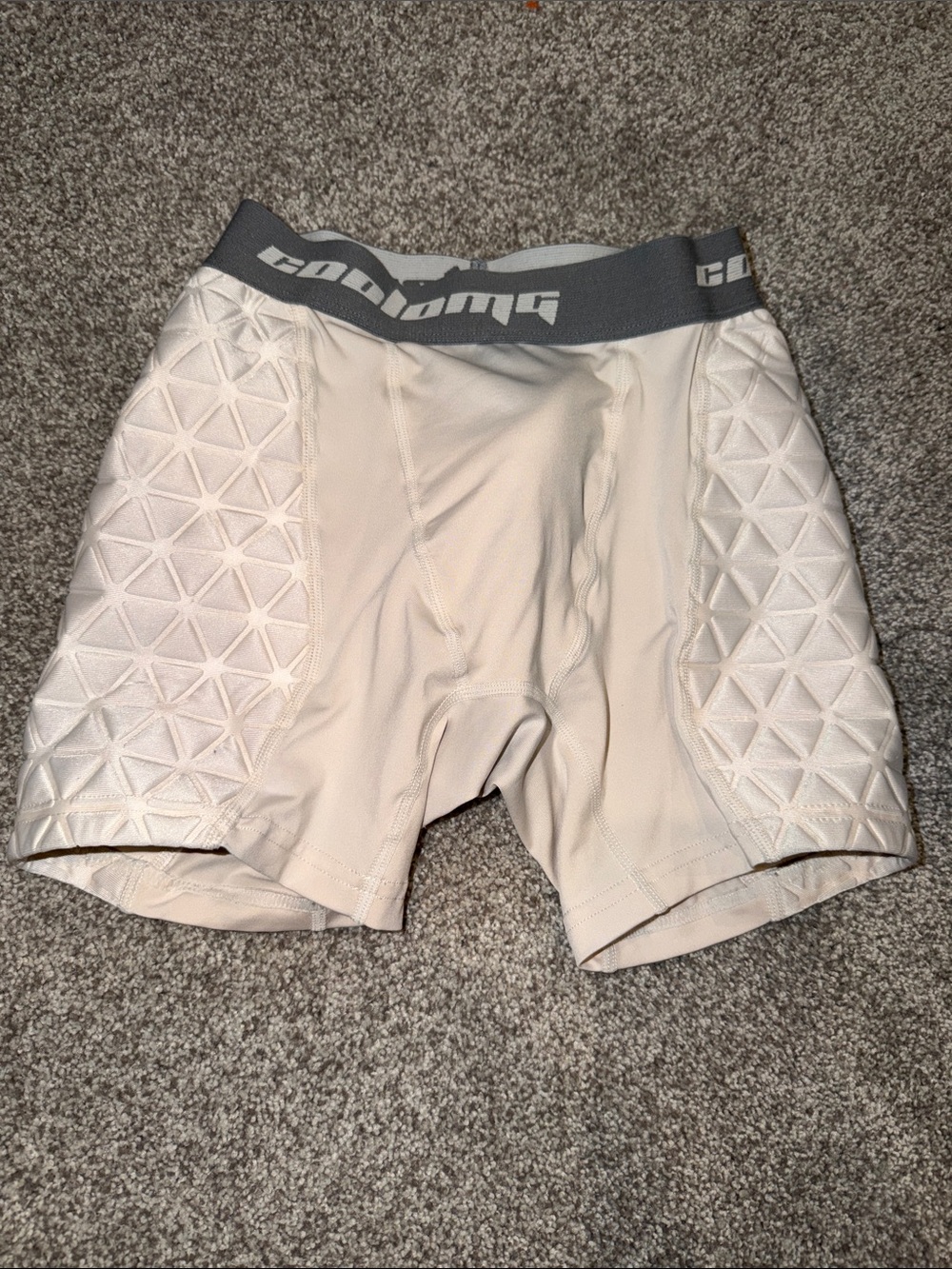 Coolomg Youth Padded Sliding Shorts With Cup Pocket